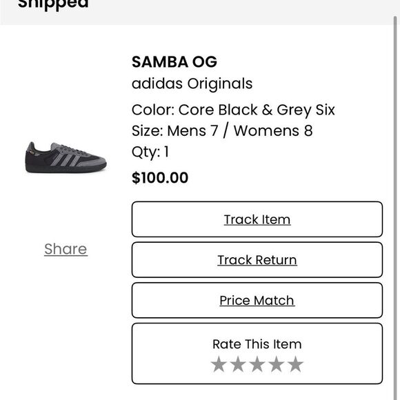 Sold!! Adidas Samba OG Men's Shoes - Black and Gray size 7 men 8 woman’s- - Picture 13 of 14